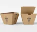 "Two stylish brown paper boxes from JC Packaging, showcasing a modern and eco-friendly packaging solution."