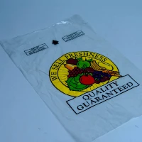 "White produce bag with 'West Business Quality Guaranteed' logo, part of the category banners collection at www.jcpackaging.net."