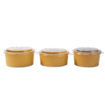 KRAFT ROUND SALAD BOX WITH PP LIDS