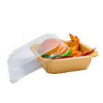 SQUARE OCTAGONAL BOWL WITH CLEAR PP COVER