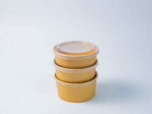 KRAFT ROUND BOWL WITH INNER FOIL LINNING