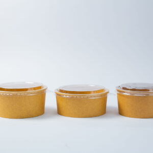KRAFT ROUND SALAD BOWLS WITH PP LIDS