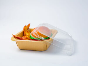SQUARE OCTAGONAL BOWL WITH CLEAR PET COVER