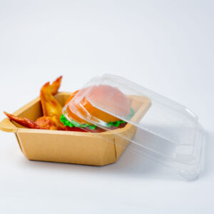 SQUARE OCTAGONAL BOWL WITH CLEAR PET COVER