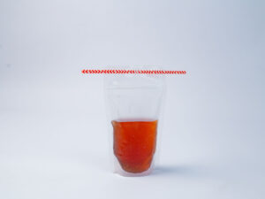 BEVERAGE LIQUID FLEXIBLE BAGS WITH STRAW
