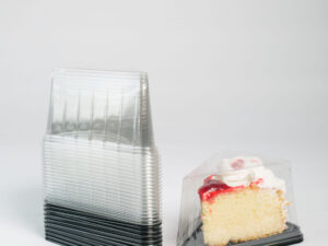 SINGLE SLICE CAKE DOMES TRIANGLE