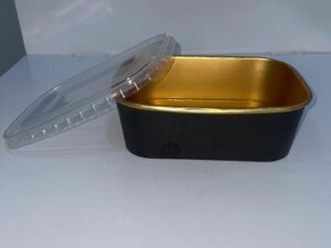 RECT. GOLD & BLACK FOILED