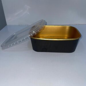 RECT. GOLD & BLACK FOILED