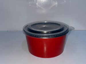 ROUND RED & BLACK FOILED 1000ML