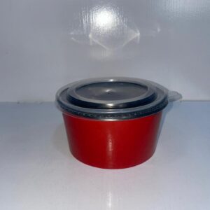 ROUND RED & BLACK FOILED 1000ML