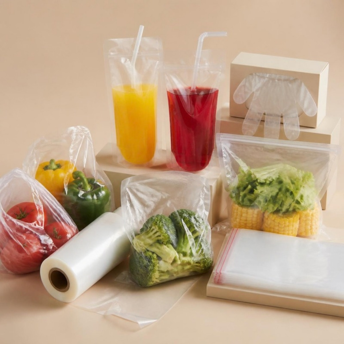 Biodegradable food bags collection
