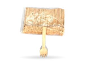 Ice Cream Forks Bamboo Wood