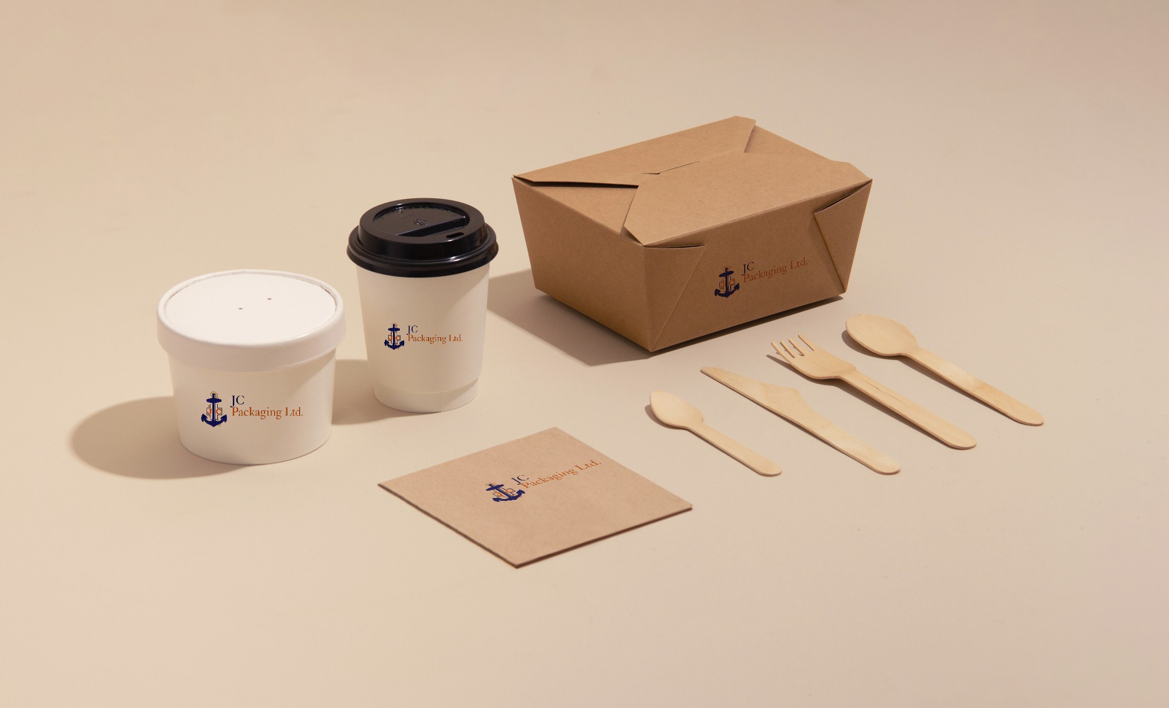 JC Packaging branded packaging collection