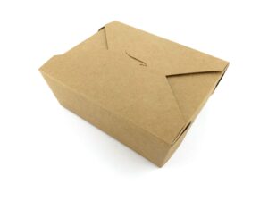 Kraft paper takeaway noodle box without handle