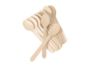 Disposable wooden spoons
